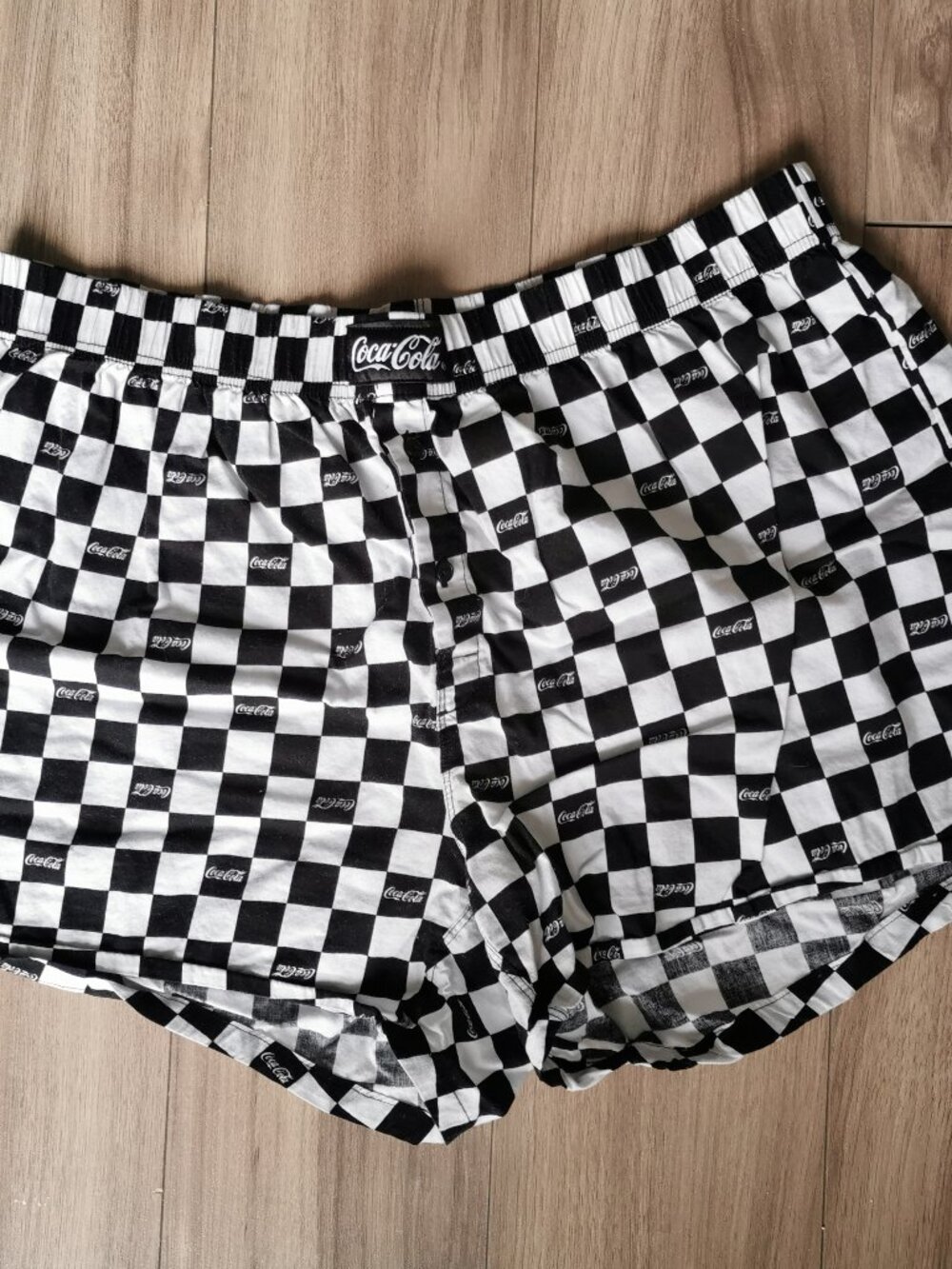 Coca-Cola checkered French boxer